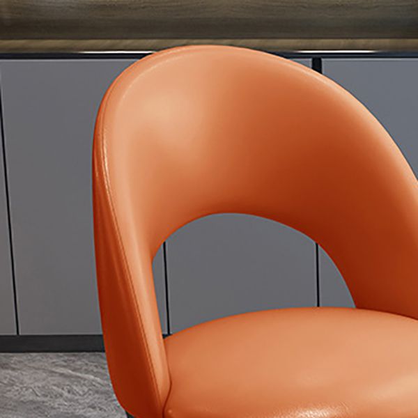 Nordic Style Dining Chairs Armless Dining Chair with Metal Legs for Kitchen