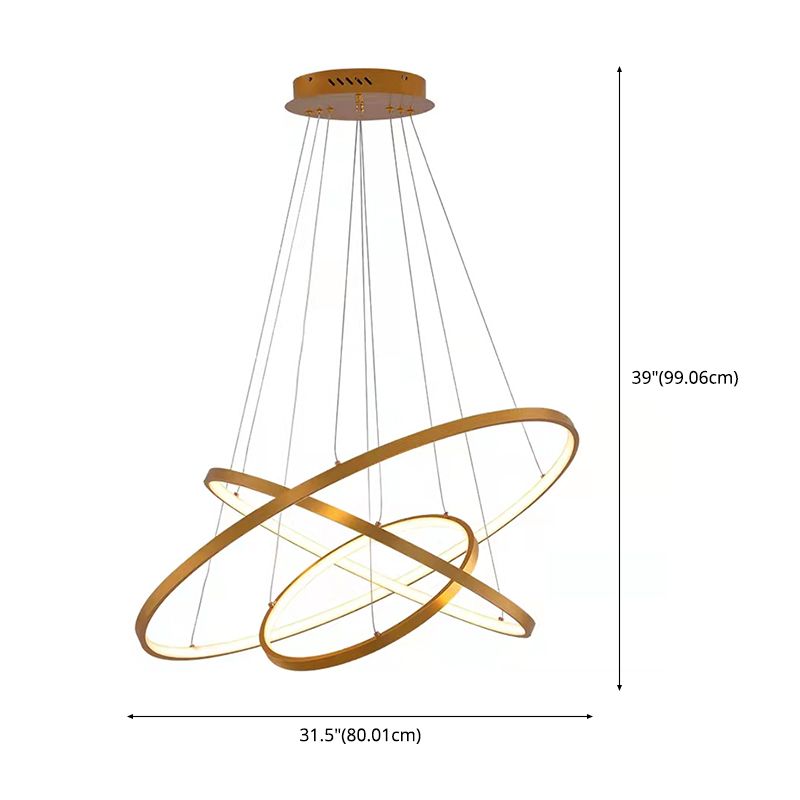 Modern Farmhouse Chandelier Multiple Rings Chandelier Lighting Fixtures