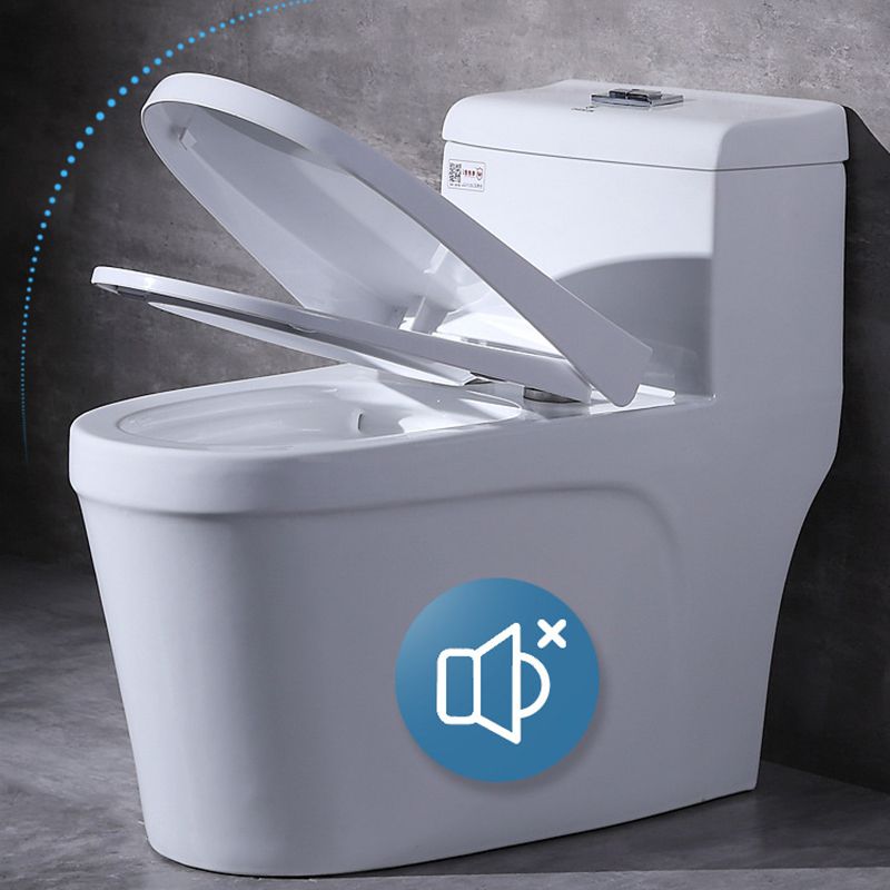 Modern Ceramic Toilet One Piece Flush Toilet with Toilet Seat