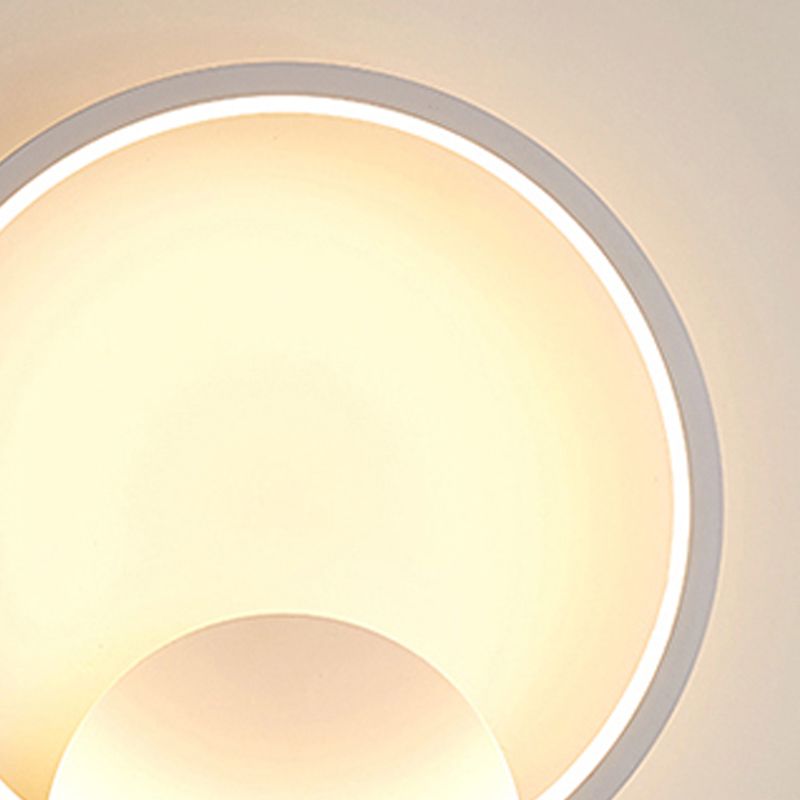 1-Light Modern Wall Sconce Geometric LED Wall Light with Metal for Living Room