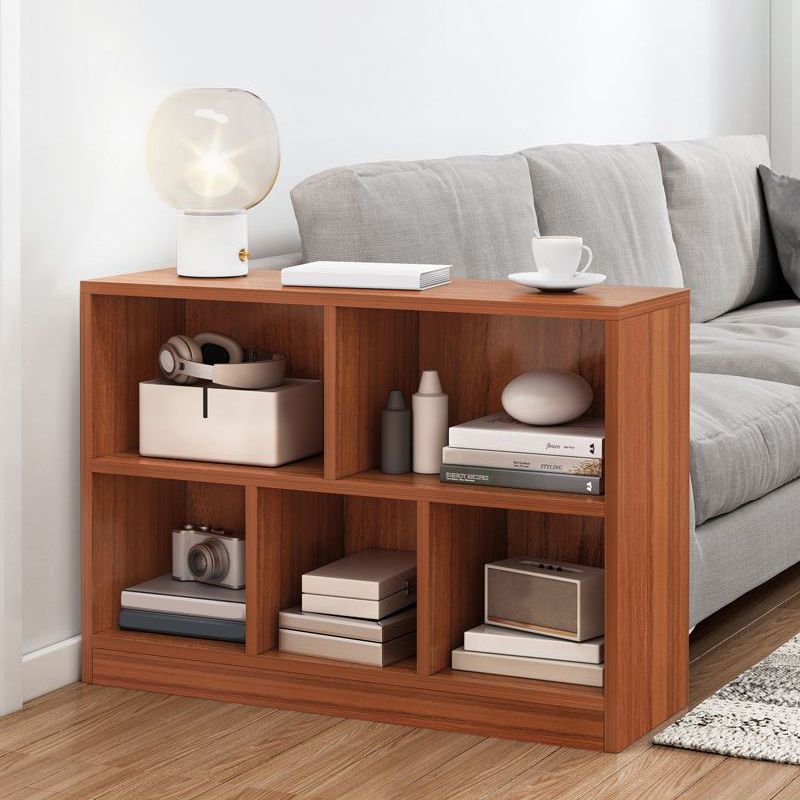 Closed Back Bookshelf Engineered Wood Bookcase for Study Room