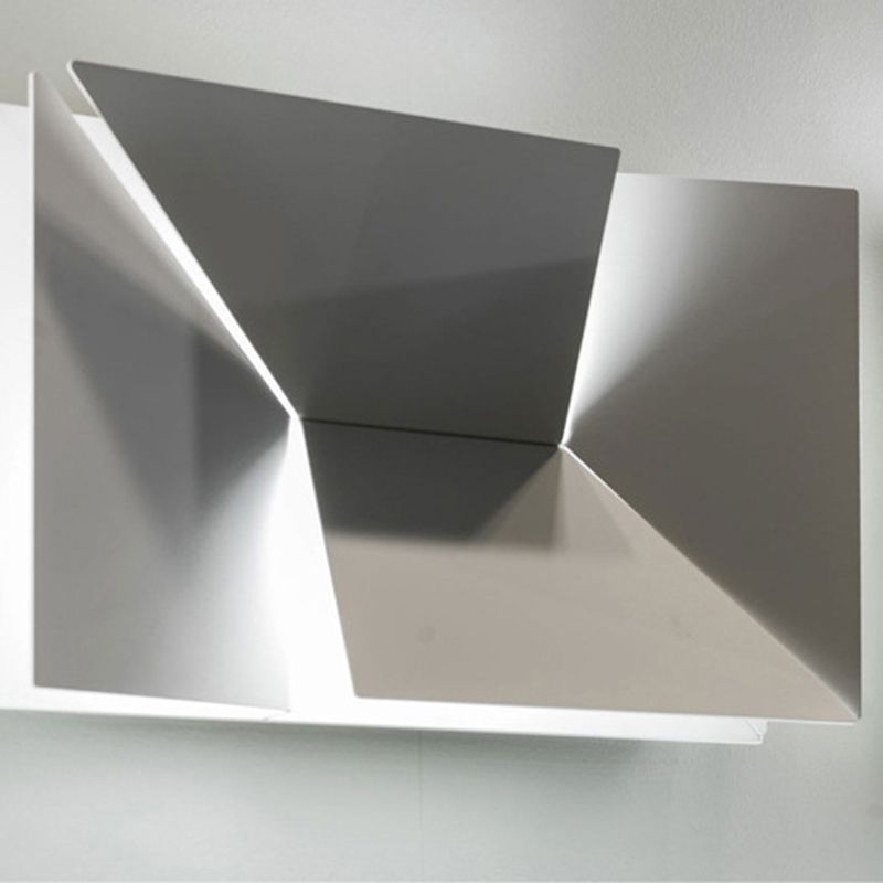 Modern Rectangle LED Wall Mount in Mate White Finish Geometric Wall Lighting