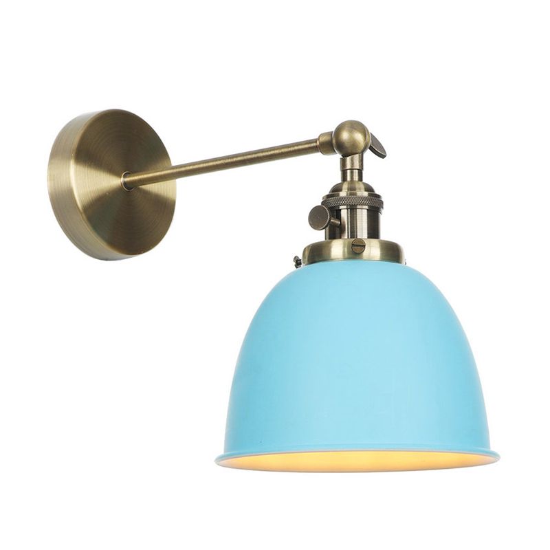 1 Glühbirnenkaum Schattenlampe Industrie Schwarz/Grau/Weiß -Metall -Wandmontage Licht für Schlafzimmer