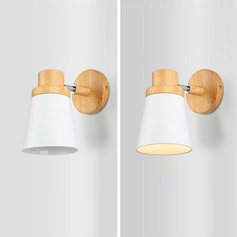 Nordic Style Iron Wall Light Colorful Geometry Shape Wall Lamp for Bedroom