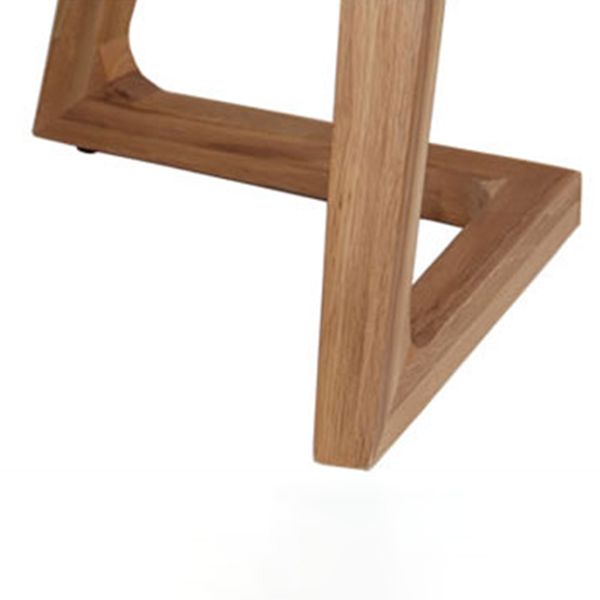 Rechthoek dubbele voetstuk moderne tafel massief hout vaste tafel voor thuis