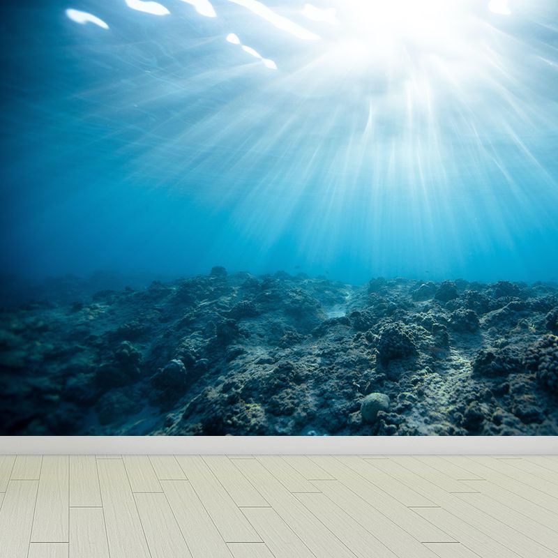 Tropix Sea Underwater Look-Up Murals Stain Resistant Wall Covering for Living Room