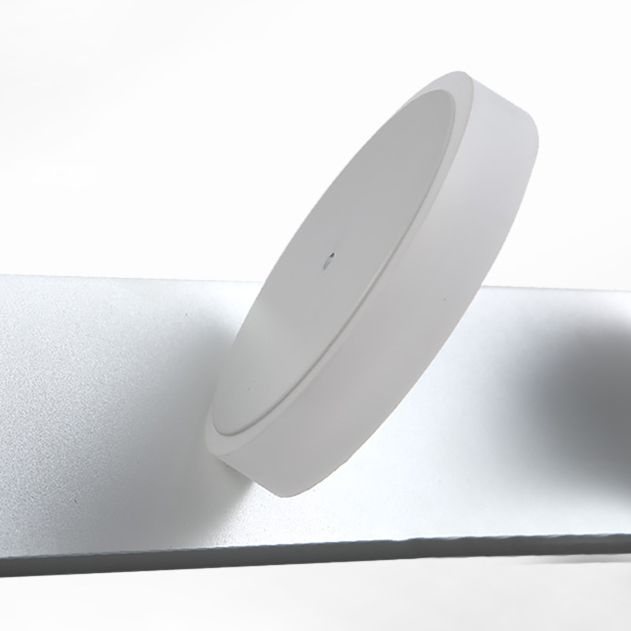 Round Shape Metal Wall Lighting Modern Multi Lights Mirror Wall Mounted Lighting in White