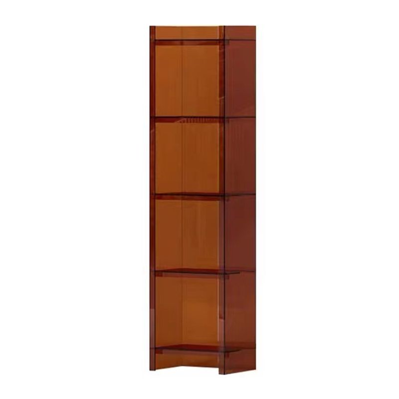 Scandinavian Style Shelf Bookcase Acrylic Closed Back Bookshelf for Home Office