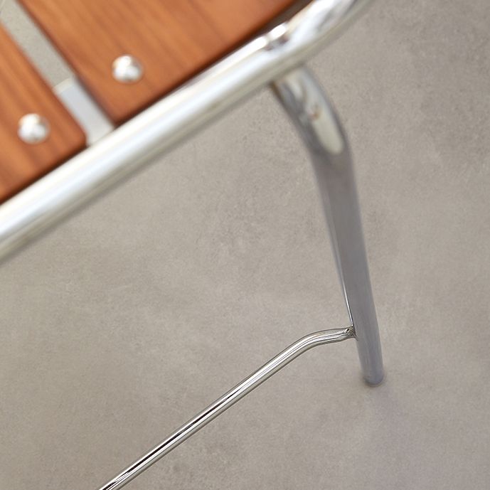 Contemporary Manufactured Wood Low Back Bar Stool with Footrest