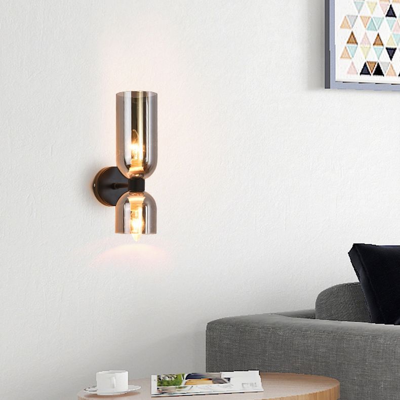 Moderne Einfachheit mit Sandglaswand montiertes Leuchtenleuchten Glasmontage Leuchte für Wohnzimmer