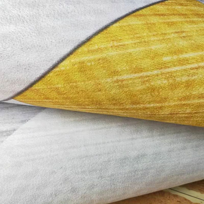 Blauw modern tapijten polyester bladeren indoor tapijt niet-slip achterste tapijt voor woonkamer