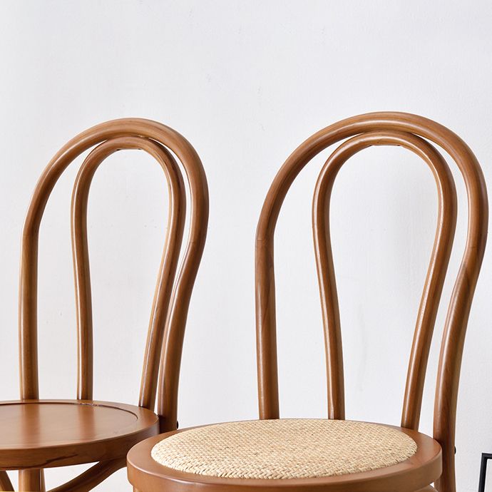 Moderne Küchen -Esszimmer Birch Holzstuhl Windsor Back Side Stühle Set Set