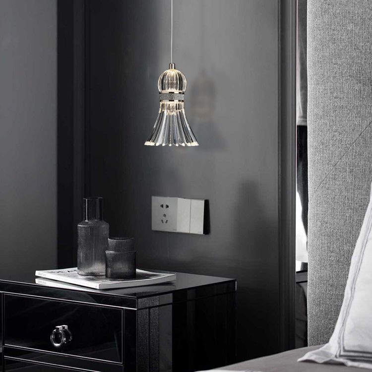 Acrylic Down Lighting Pendant Contemporary Badminton Hanging Light for Bedroom