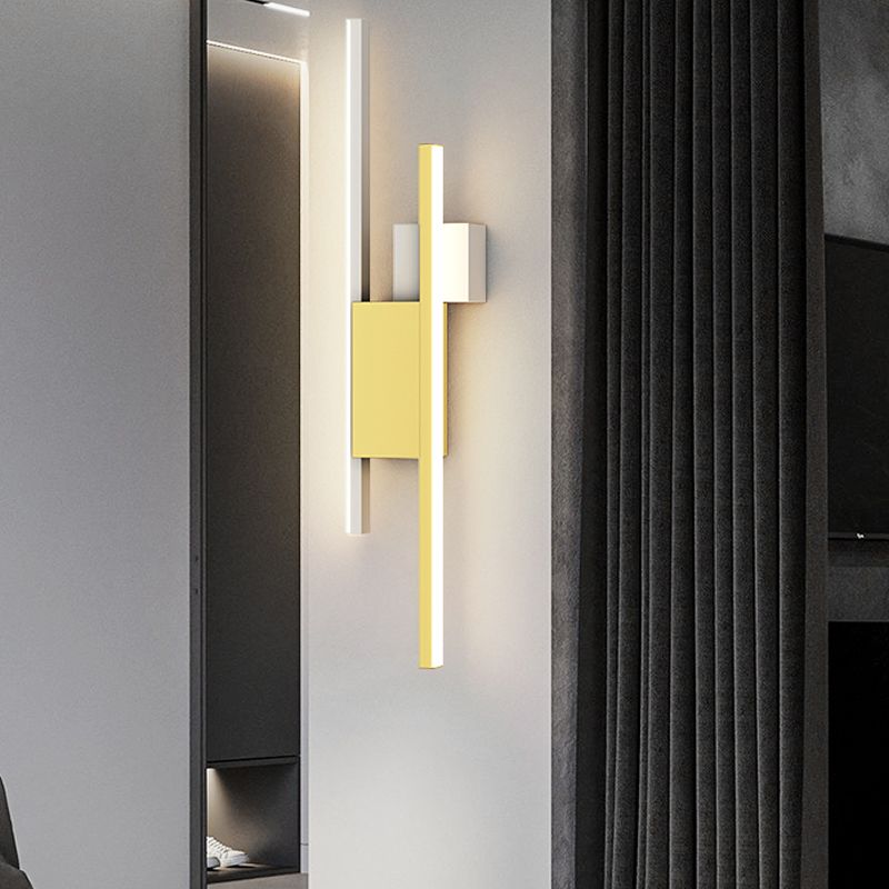 Metal Geometric Shape Wall Light Modern Style Multi Lights Wall Mounted Light Fixture