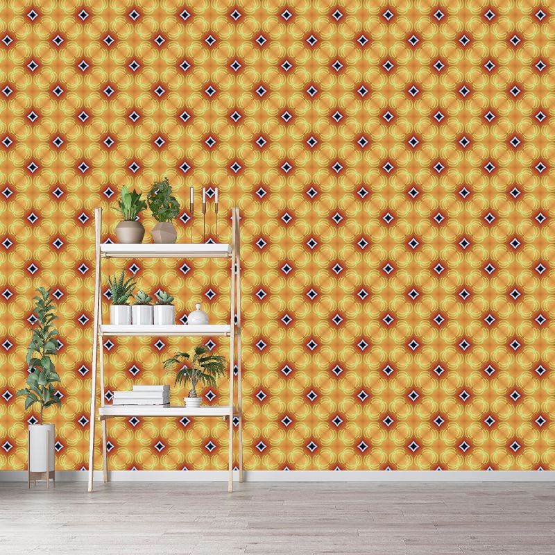 Geometric Patterns Mural Wallpaper for Living Room Bedroom, Mildew Resistant