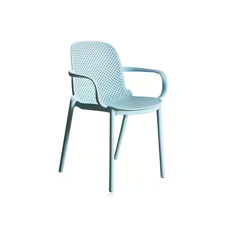 Chaise de fauteuil en plastique moderne Chaise latéral de salle à manger massif empilable pour cuisine pour cuisine