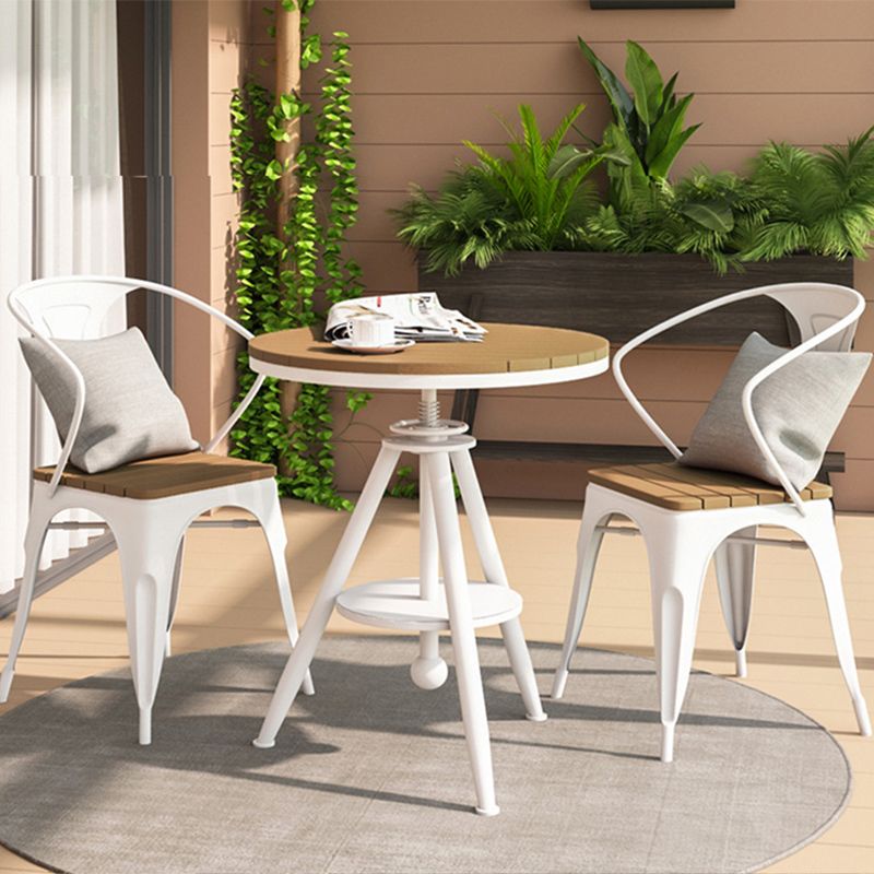 Industrial Style 1/2/3/5 Pieces Dining Set Reclaimed Wood Dining Table Set for Outdoor