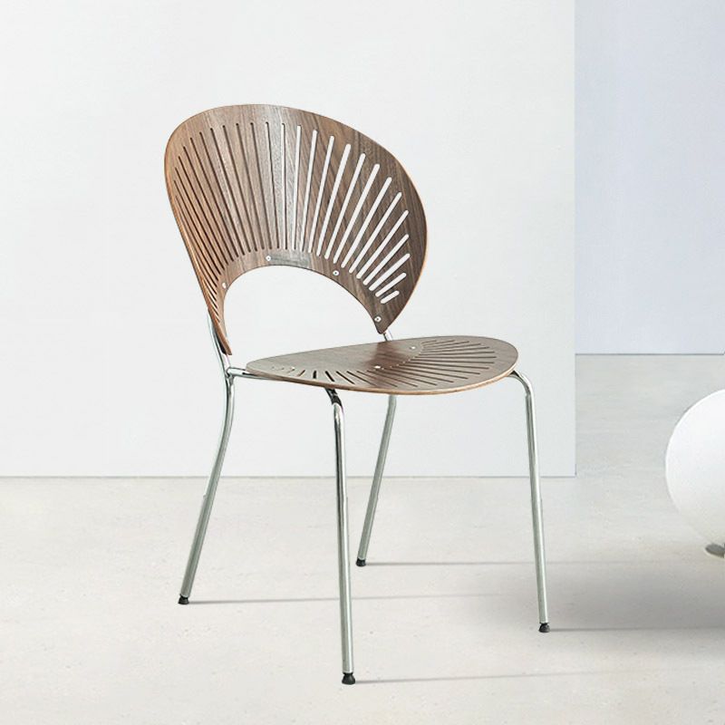 Industrial Metal Dining Room Chair Open Back Dining Chair for Restaurant Use