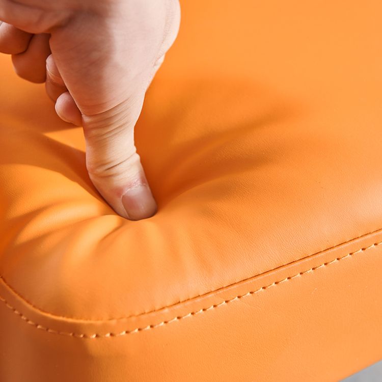 Glam Wood Dining Arm Chair Faux Leather Dining Chairs for Restaurant Use