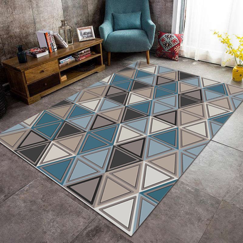 Modern geometrisch patroon Gebied Tapijt Modern Polyester Area Tapijt Anti-slip Tapijt voor woonkamer