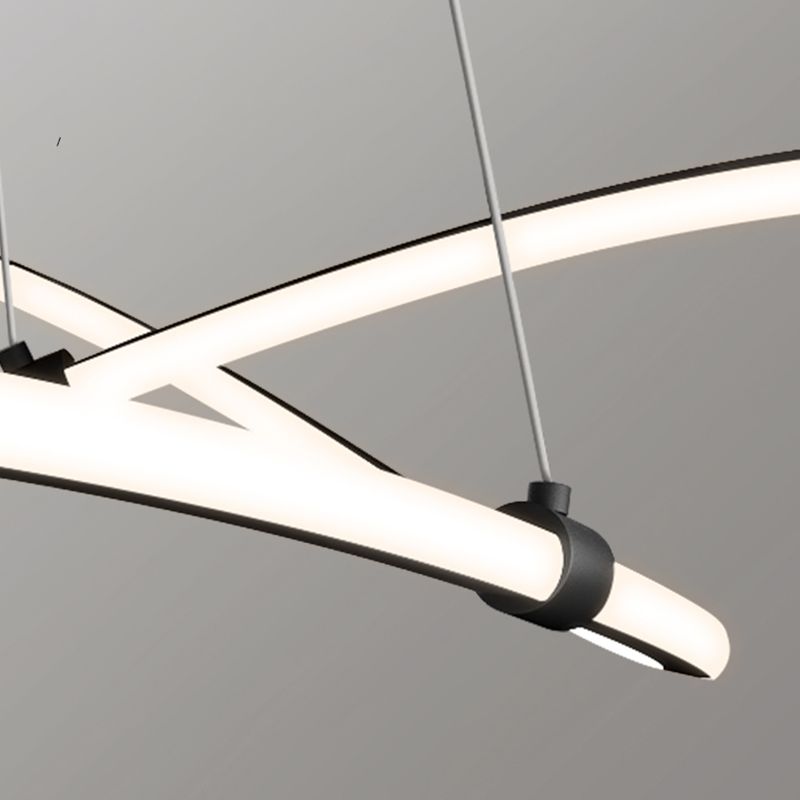 Minimalist 1 - Light Kitchen Island Lighting Aluminum Linear Ceiling Pendant Fixture