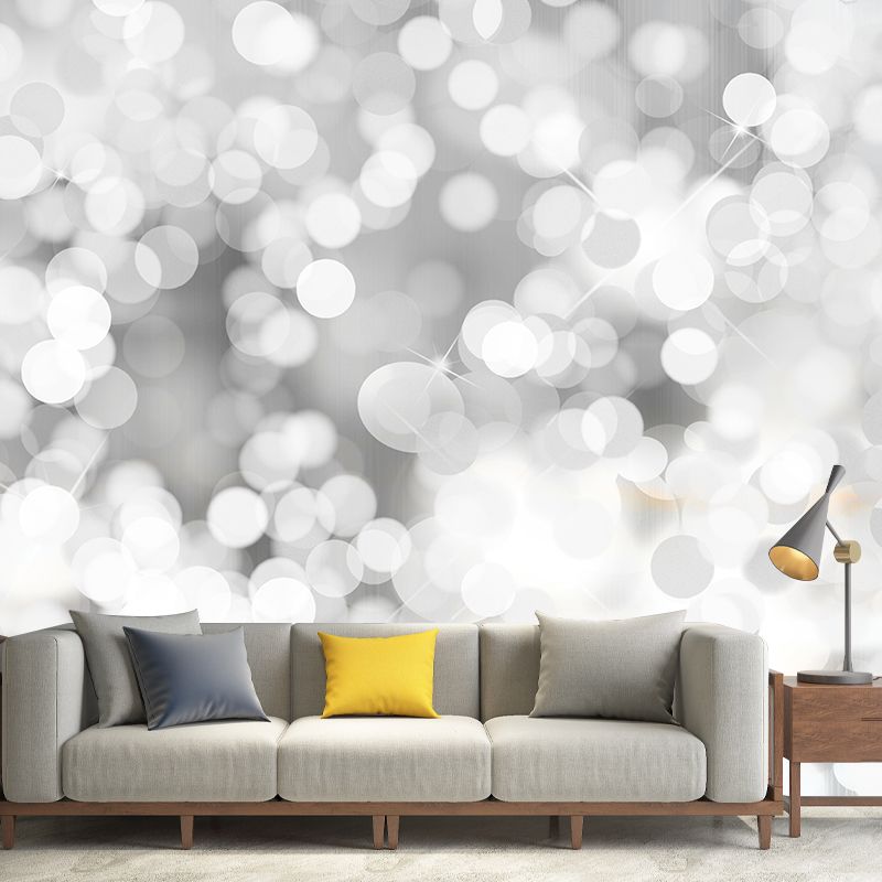 Contemporary Moisture Resistant Bokeh Mural Wall Covering for Bedroom Home Decor