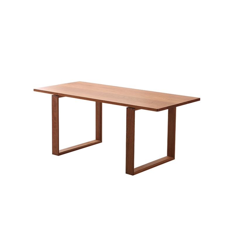 Contemporary Kitchen Dinner Table Solid Wood Rectangle Dining Table