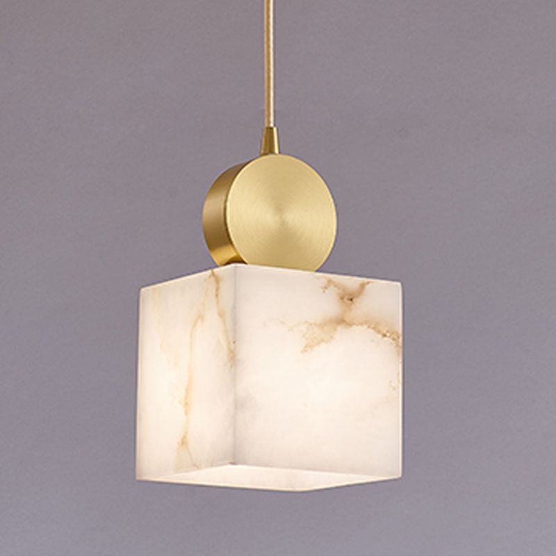 Marble Unique Shape Hanging Lights Modern Style Hanging Mount Fixture for Restaurant