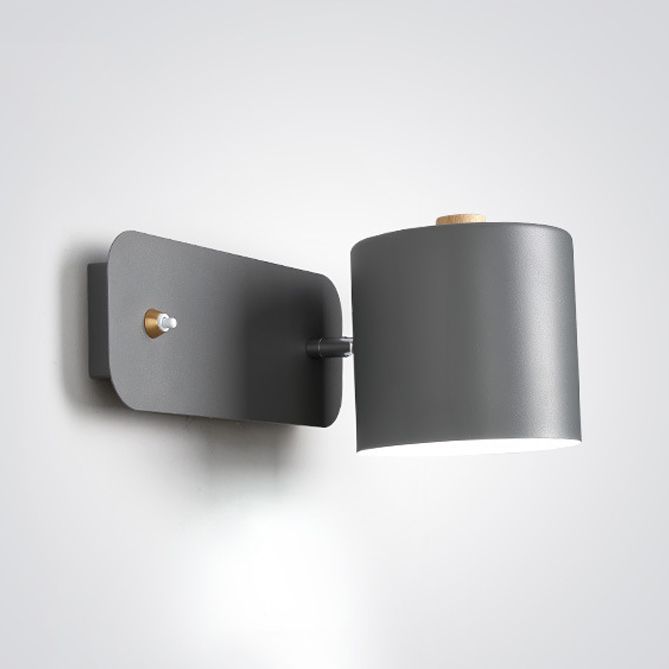 Slaapkamer eenvoudige sconce verlichtingsarmaturen 1 blub metalen roterende wandgemonteerde verlichting