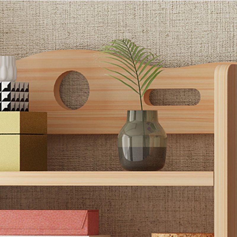 Modern Floor Brown Book Shelf Woodend Open Shelf Bookcase for Home