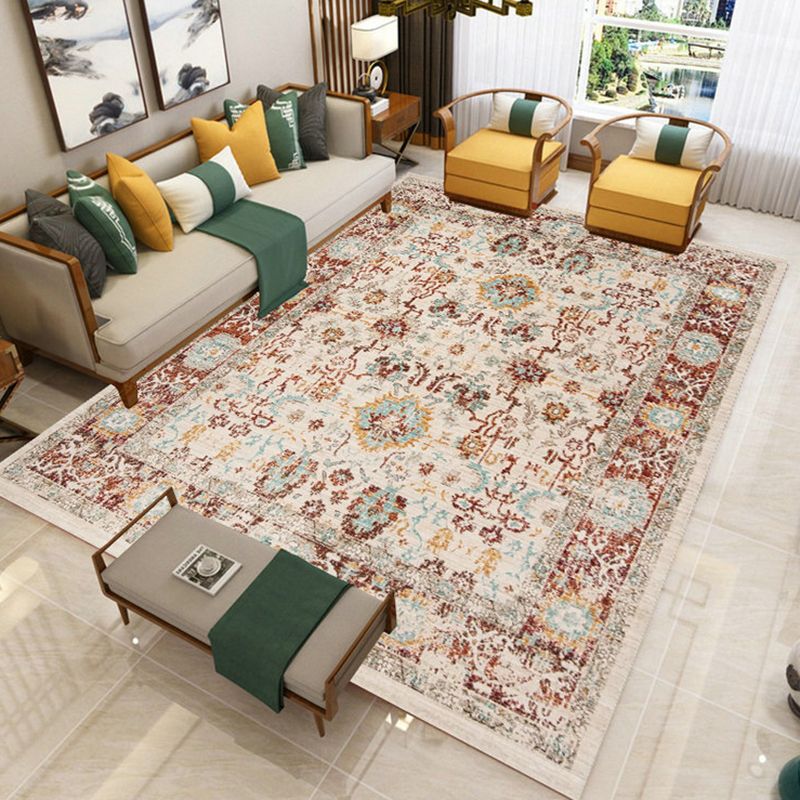 Área vintage multicolor Patrón étnico Patrón étnico alfombra de cuidados de interior para sala de estar para sala de estar