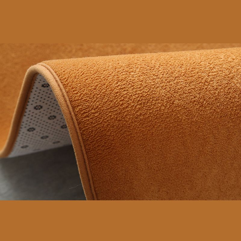 Casual Indoor Carpet Solid Color Polyester Area Rug Stain Resistant Carpet for Living Room