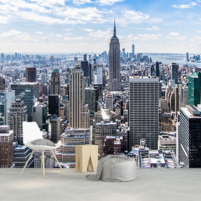 Modern Style Wall Mural Wallpaper Urban Landscape Sitting Room Wall Mural