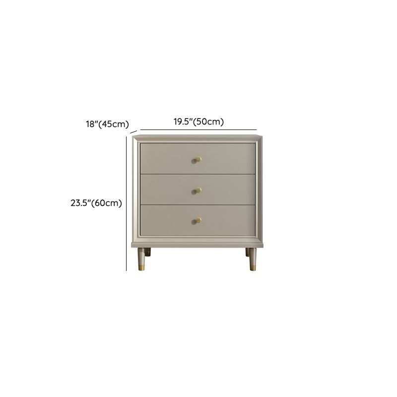 Glam Champagne Color Storage Chest with Soft-Close Drawers for Home