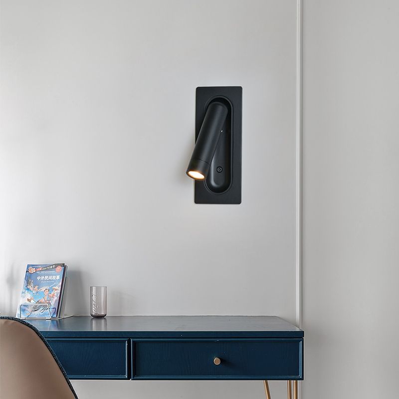 Modern Aluminum Wall Mount Lamp Bedroom Wall Lighting Fixture with 1 Spotlight