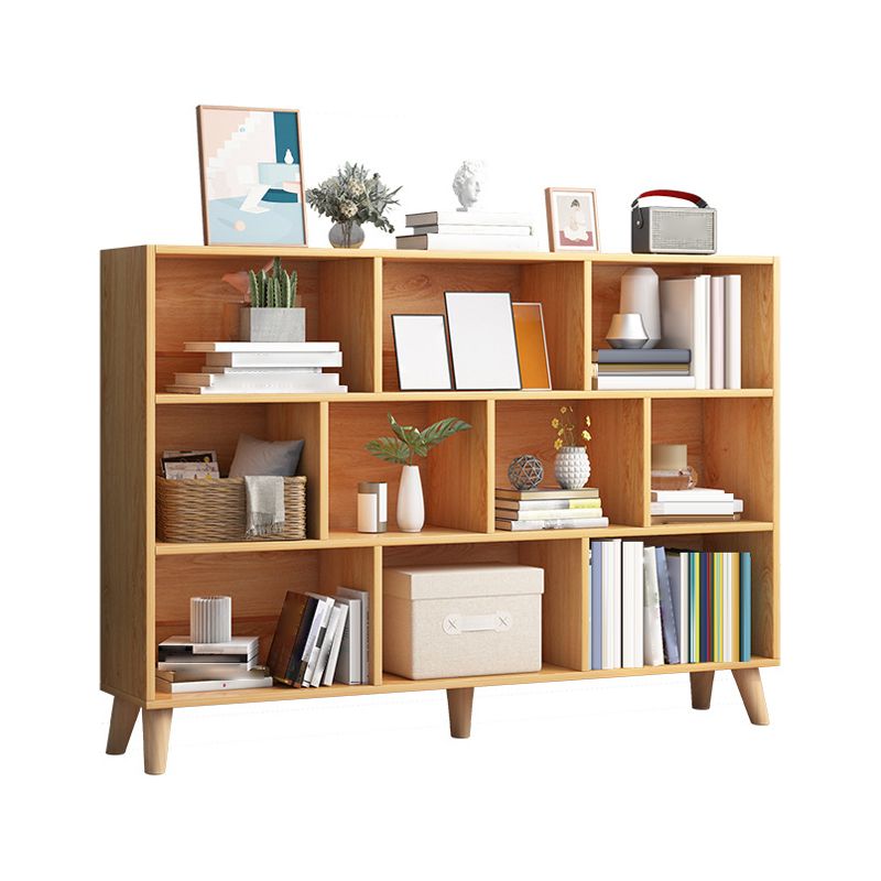 Modern Engineered Wood Bookcase Cube Bookshelf for Any Room, 42.1" H X 9.4" W
