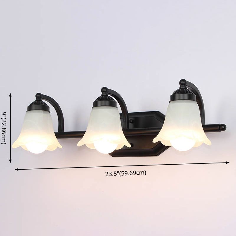 Armed Vanity Mirror Lights American Retro Style Glass Vanity Light