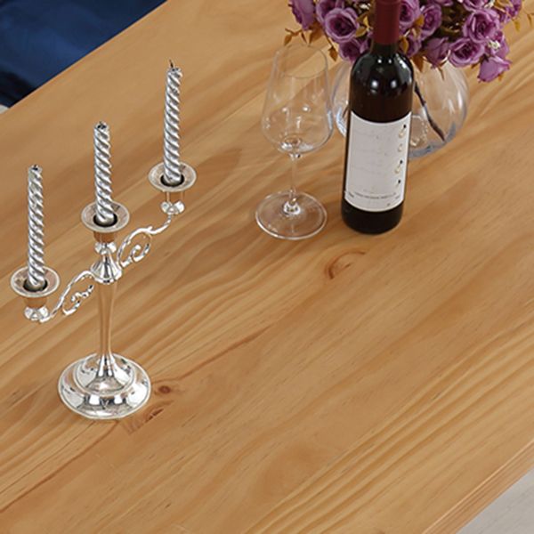 Mesa tradicional de comedor de madera maciza de pino de mesa de lujo para el hogar