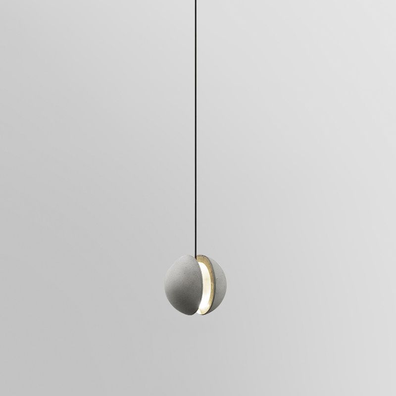 Modern Moon Planet Shade Hanging Light Resina 1 Lampada leggera per soggiorno per soggiorno