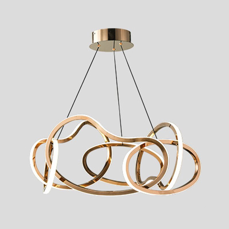 Lámpara lineal lámpara de lámpara de lámpara múltiple LED colgante para dormitorio para dormitorio