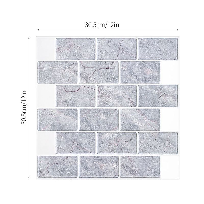 Marble Brickwork Wallpaper Panels Pick Up Sticks Farmhouse Washroom Wall Decoration