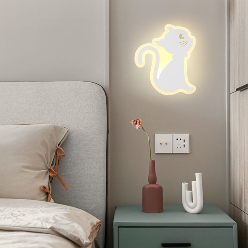 Contemporary Wall Light Geometric Shape LED Wall Sconce with Metal for Living Room