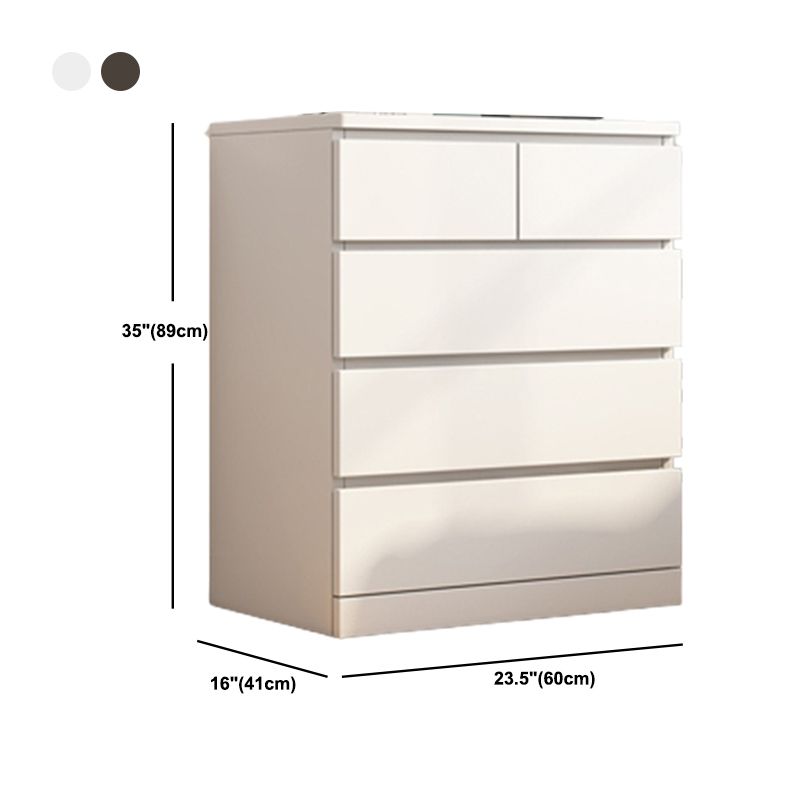 16.14" Wide Modern Wood Accent Chest Rectangle Chest with Drawers