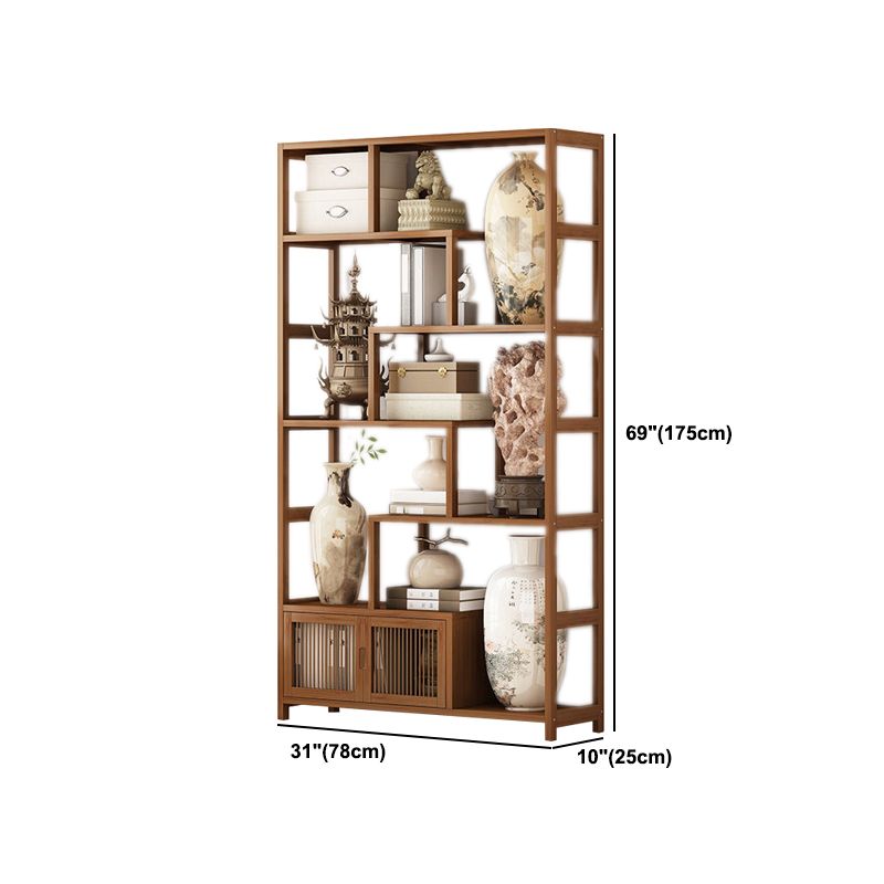9.84" Wide Modern Wooden Shelf Bookcase Matte Finish Etagere Bookshelf