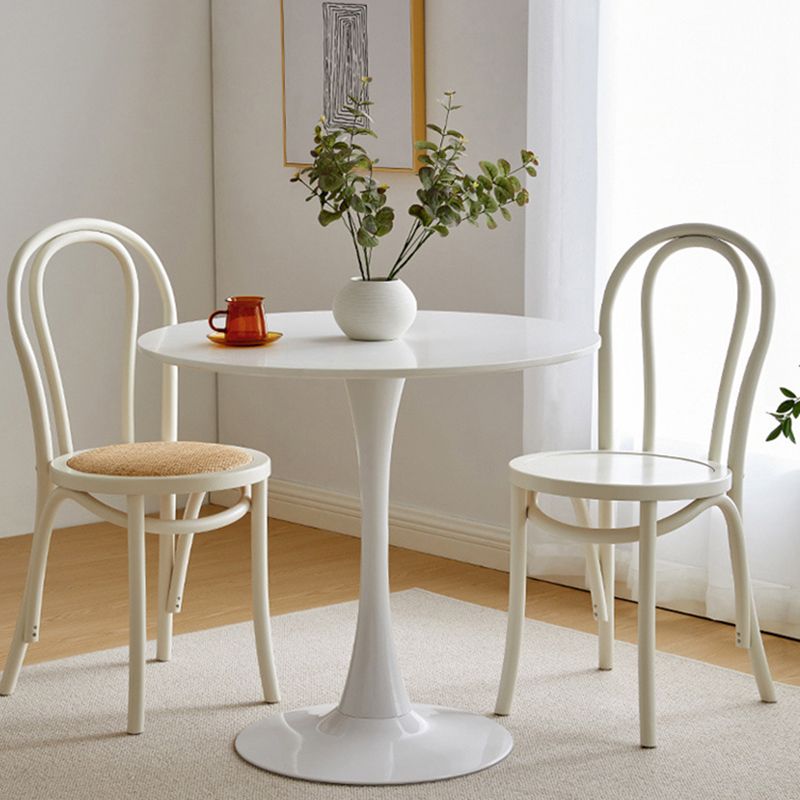 Chaise de salle à manger en bois moderne, sans accoudoirs, à dossier ouvert, pour usage domestique