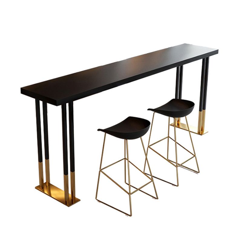 Rectangular Bar Stool and Table Set 1/3 Pieces Pub Table Set