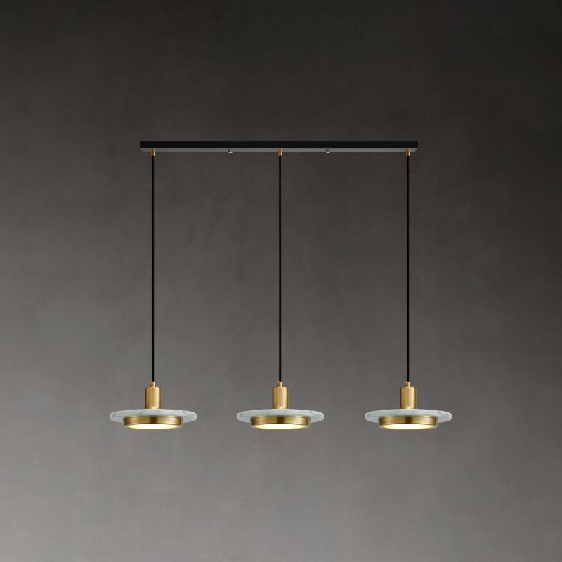 Luce del soffitto a sospensione a discesa la luce del soffitto sospeso in pietra contemporanea per sala da pranzo