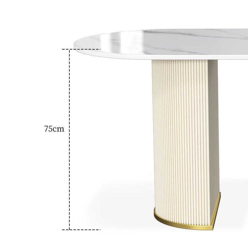 Glam Style Rectangle Table Set 1/2/3/5 Pieces Dining Set with Metal Legs