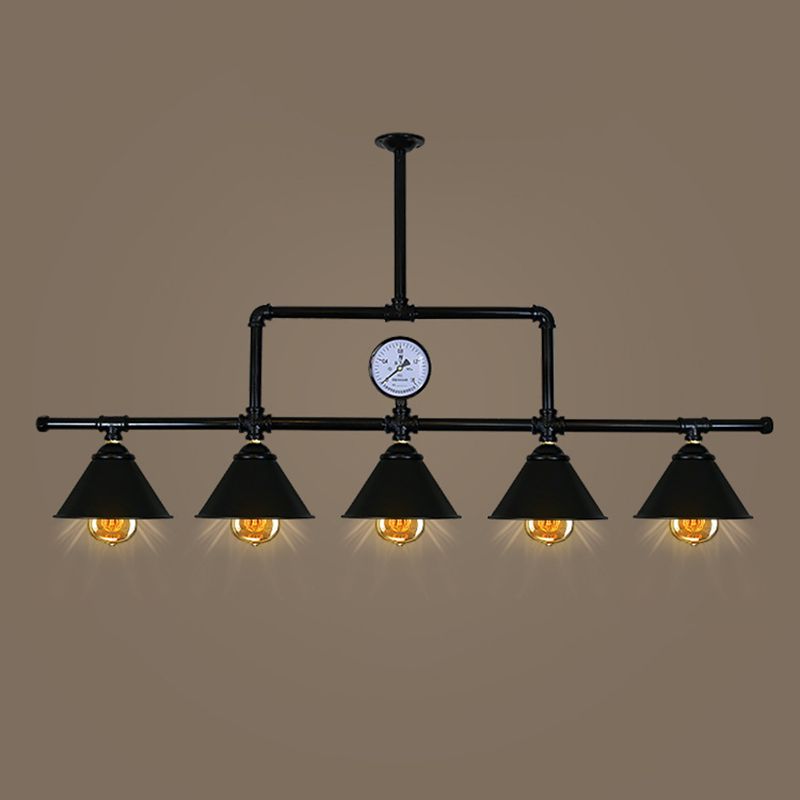 Industrial Vintage Pipe Chandelier Multi Light Pendant Old Bar Light Coffee Shop Light