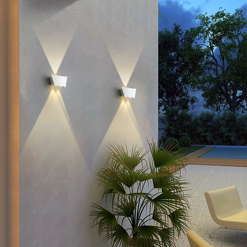 Contemporary Style Geometric Wall Mounted Lamps Metal Multi Lights Wall Washer Sconce